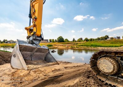 Renaturierung der Ems mit Stückenschneider